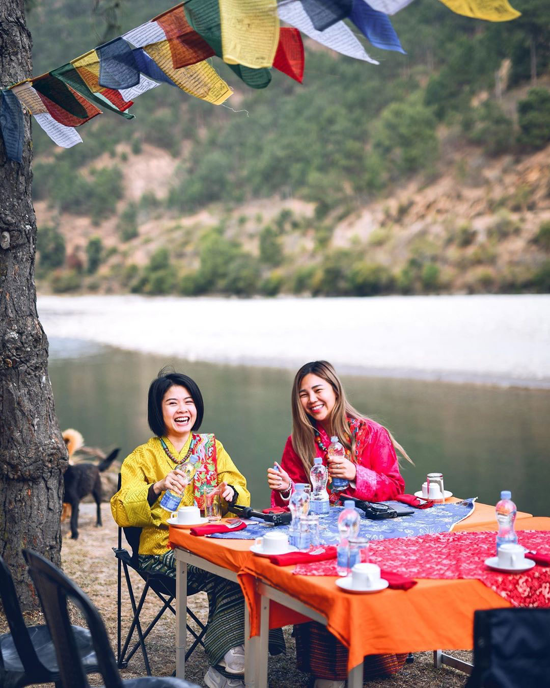 Picnic by Punakha River